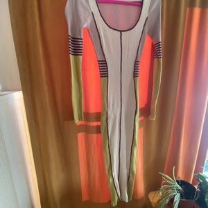 Striped Long Sleeve Dress